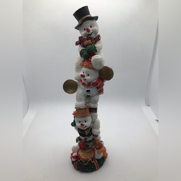 Abbott Collection Snowman Totem Pole - Picture 1 of 7